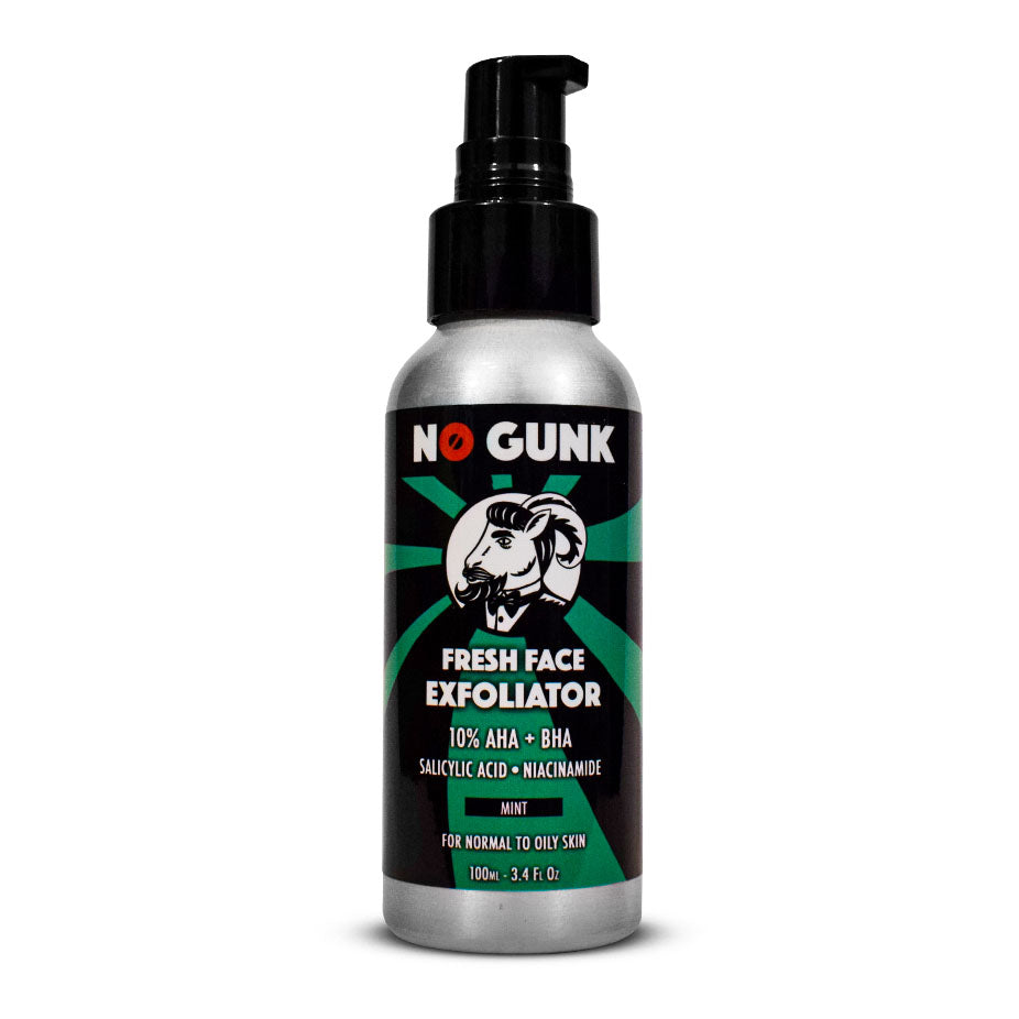 NO GUNK 10% AHA BHA Natural Fresh Face Exfoliator Liquid Exfoliant Skincare