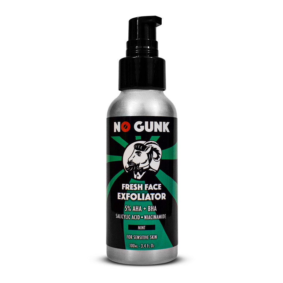 NO GUNK 5% AHA BHA Natural Fresh Face Exfoliator Liquid Exfoliant Skincare